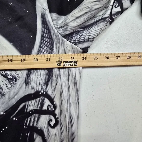 Nightmare Before Christmas Pull over Hoodie Size 2XL-3XL Skeleton Halloween EUC - Picture 9 of 10